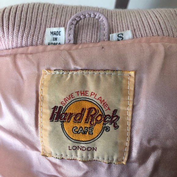Hard Rock Cafe Blush Pink Motorcycle Riding Jacket - Picture 6 of 8